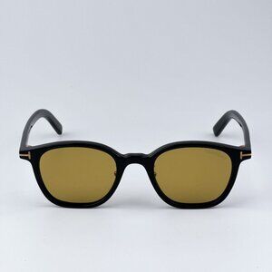 Tom Ford FT0978-D/S Eco 01E BRAND NEW Sunglasses Black Light Brown Square Unisex
